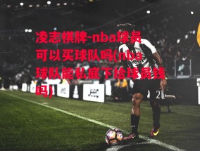 凌志棋牌-nba球员可以买球队吗(nba球队能私底下给球员钱吗)